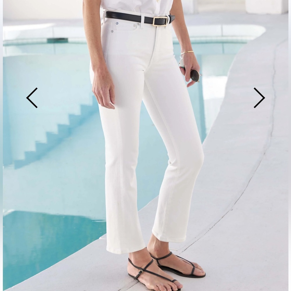 AYR The POP Jeans in White, size 26